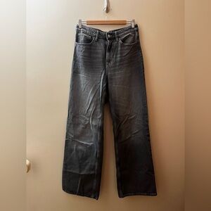 H&M Black Wide Leg Jeans